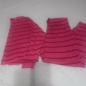 GAP Pink Striped PJ Set
